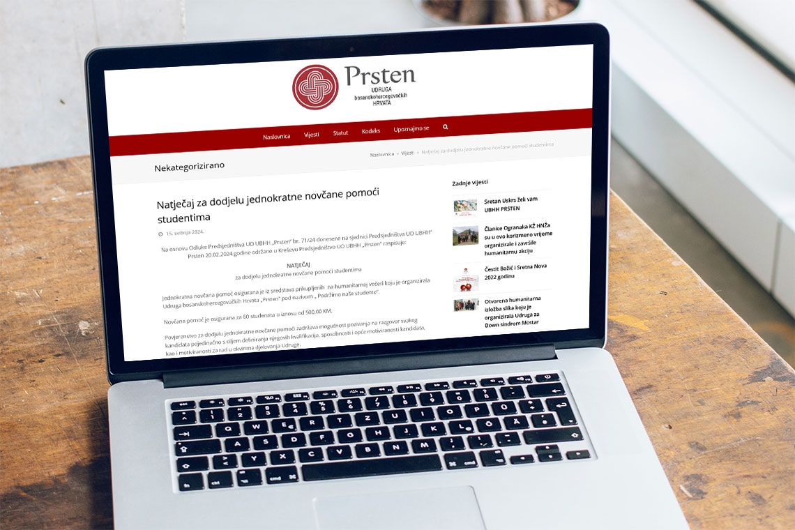 Udruga Prsten raspisala natječaj za dodjelu jednokratne novčane pomoći studentima