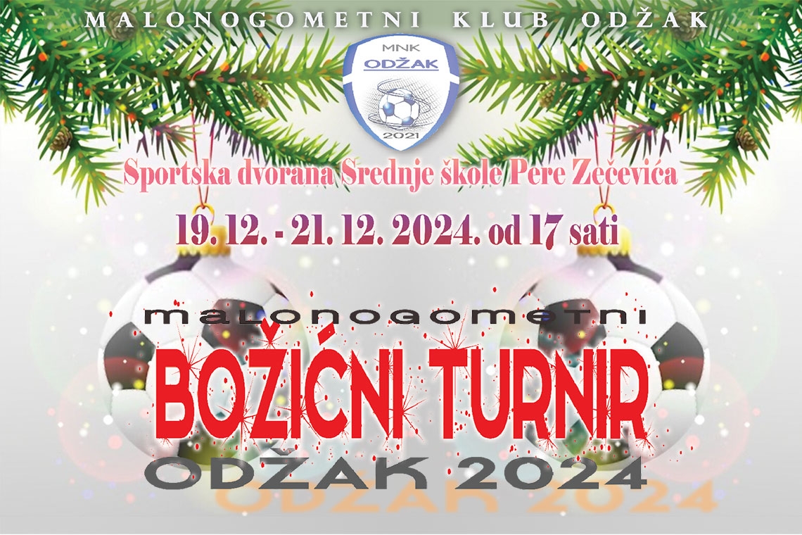 Sutra počinje Božićni malonogometni turnir Odžak 2024.