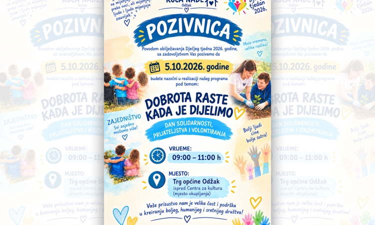 Poziv na obilježavanje Dječjeg tjedna
